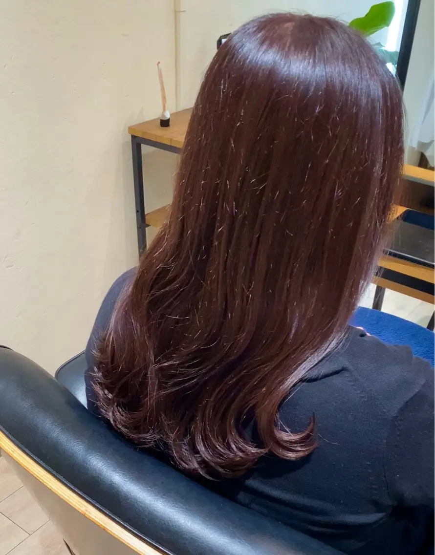 セミロング 中村 莉子のヘアスタイル