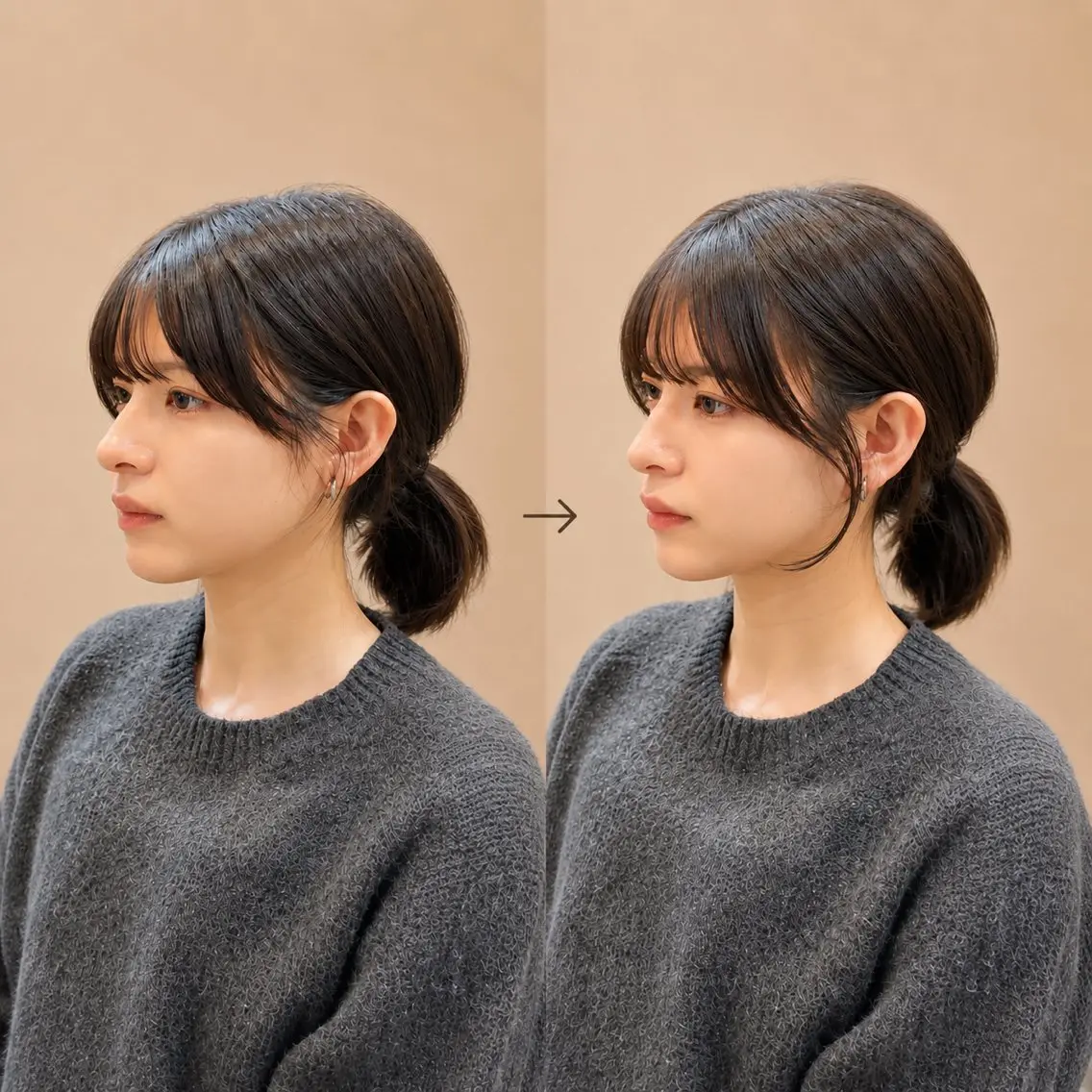 ✨ご新規様限定✨【第一印象を変える顔まわり🌿】似合わせ前髪カットの写真