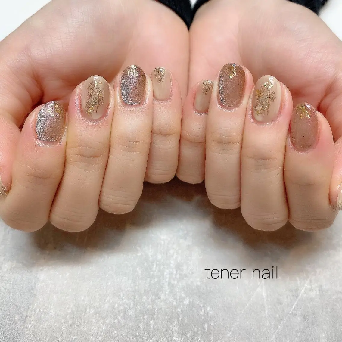 ネイル フラッシュネイル ラメ(グリッター) マグネットネイル テネルネイル tener nailのネイルデザイン