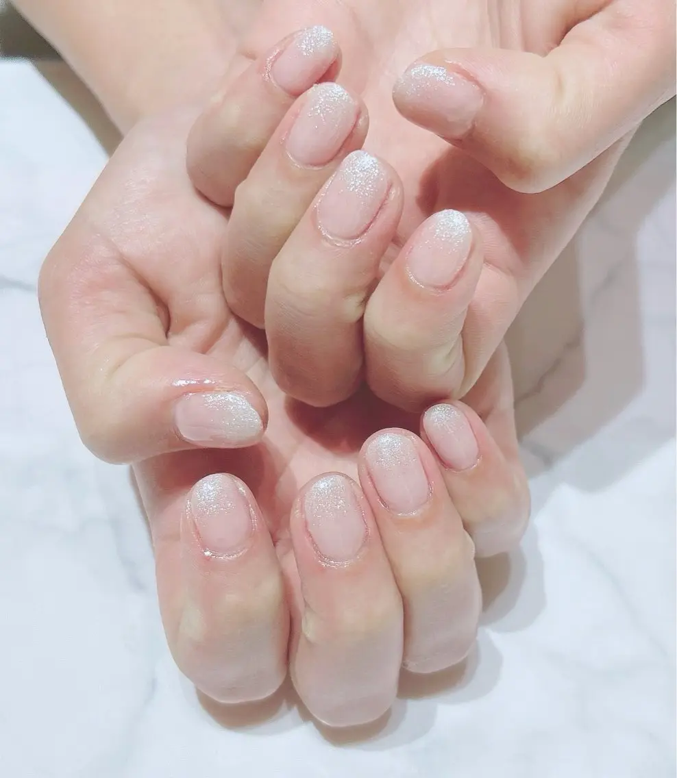 ネイル グラデーション ラメ(グリッター) ラメグラデーション ネイルサロン Belleのネイルデザイン