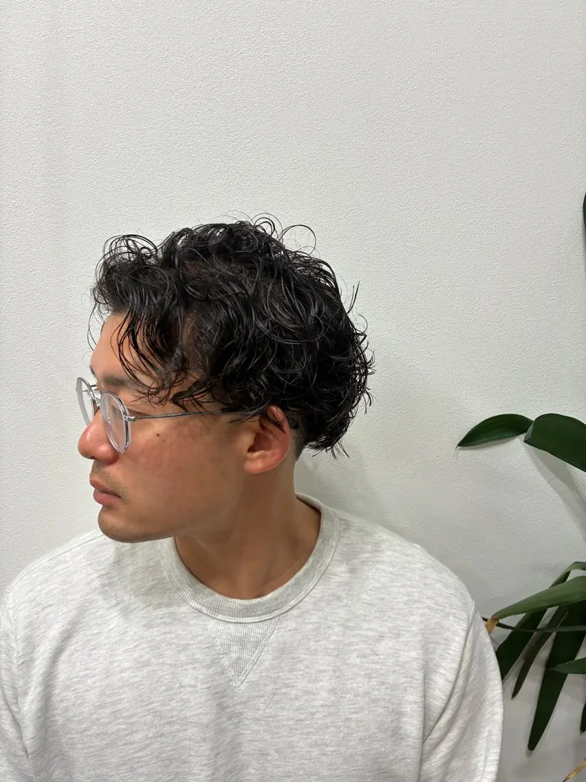 パーマ メンズ メンズパーマ スパイラルパーマ カット パーマ FJ Kaminokeのヘアスタイル