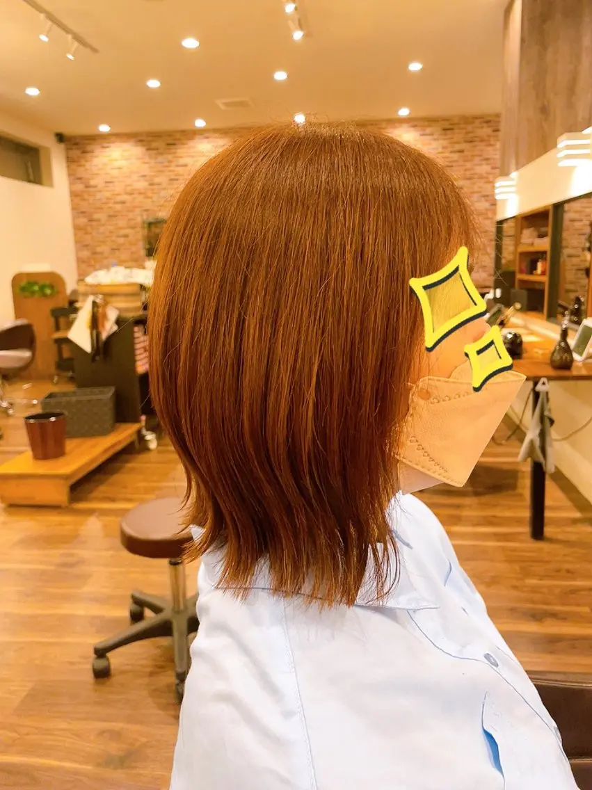 ミディアム コジマ ナオコのヘアスタイル