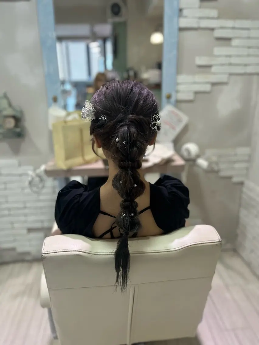 ヘアアレンジ 坂口 愛のヘアスタイル