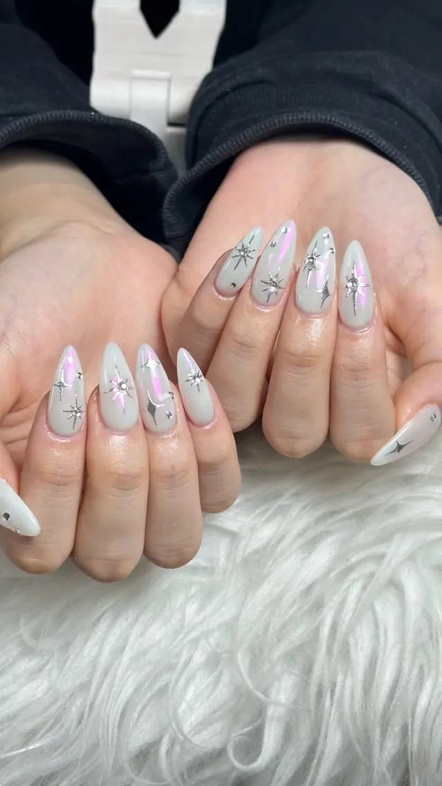 ネイル キラキラネイル 韓国ネイル マグネットネイル 夏ネイル ワンホンネイル ハンドネイル Sully Nail Labのネイルデザイン