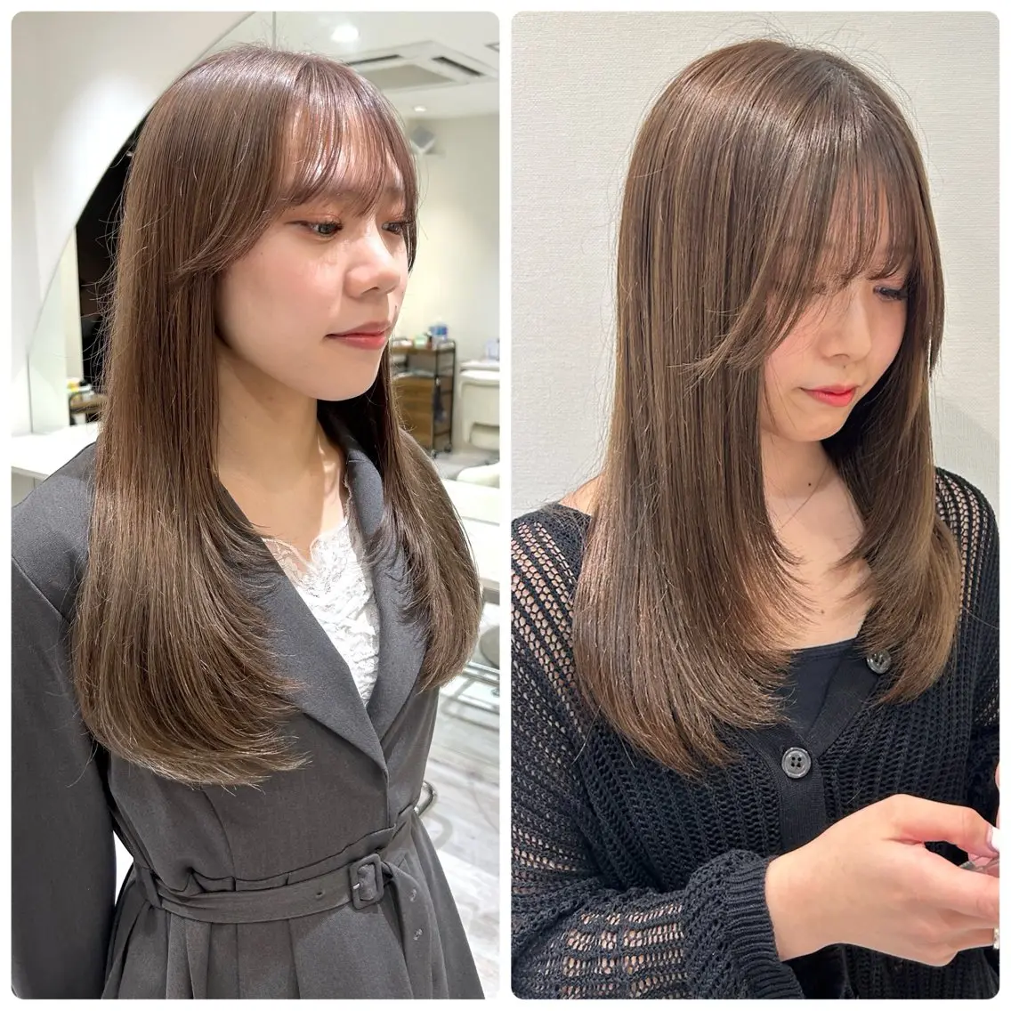 ロング 韓国風ヘア レイヤーカット lole. まさきのヘアスタイル
