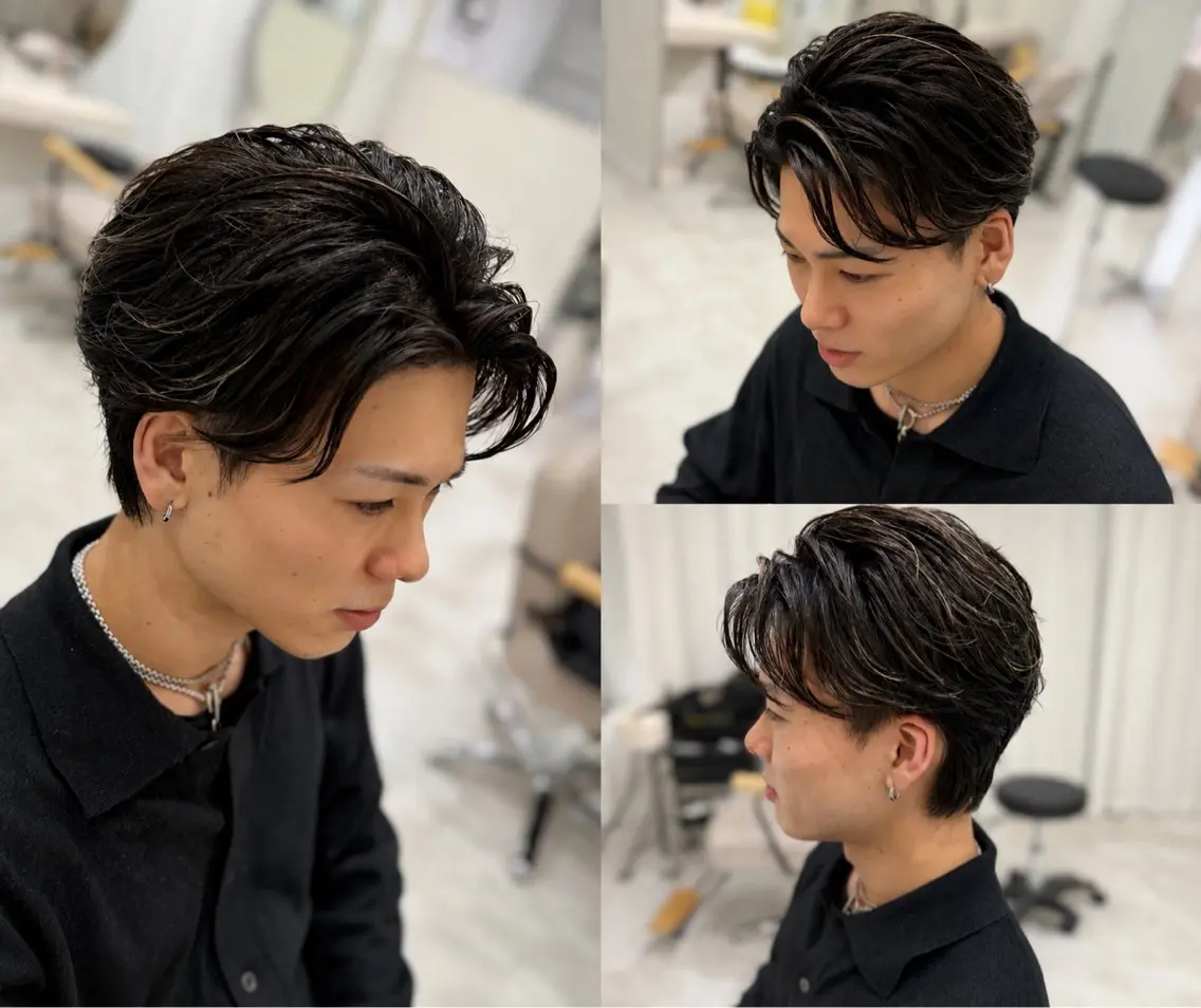パーマ メンズ カット パーマ 城崎如哉/ /メンズスタイルのヘアスタイル