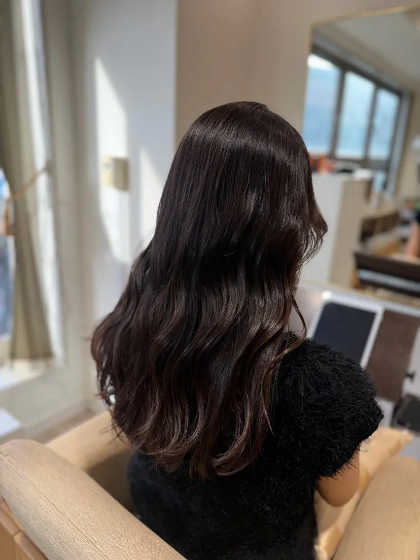 ロング 韓国風ヘア 西川 明李のヘアスタイル