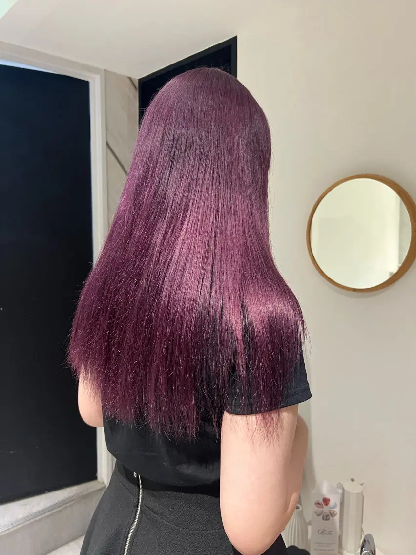 ロング カラー ヘアカラー ai 梅田/暖色カラーのヘアスタイル