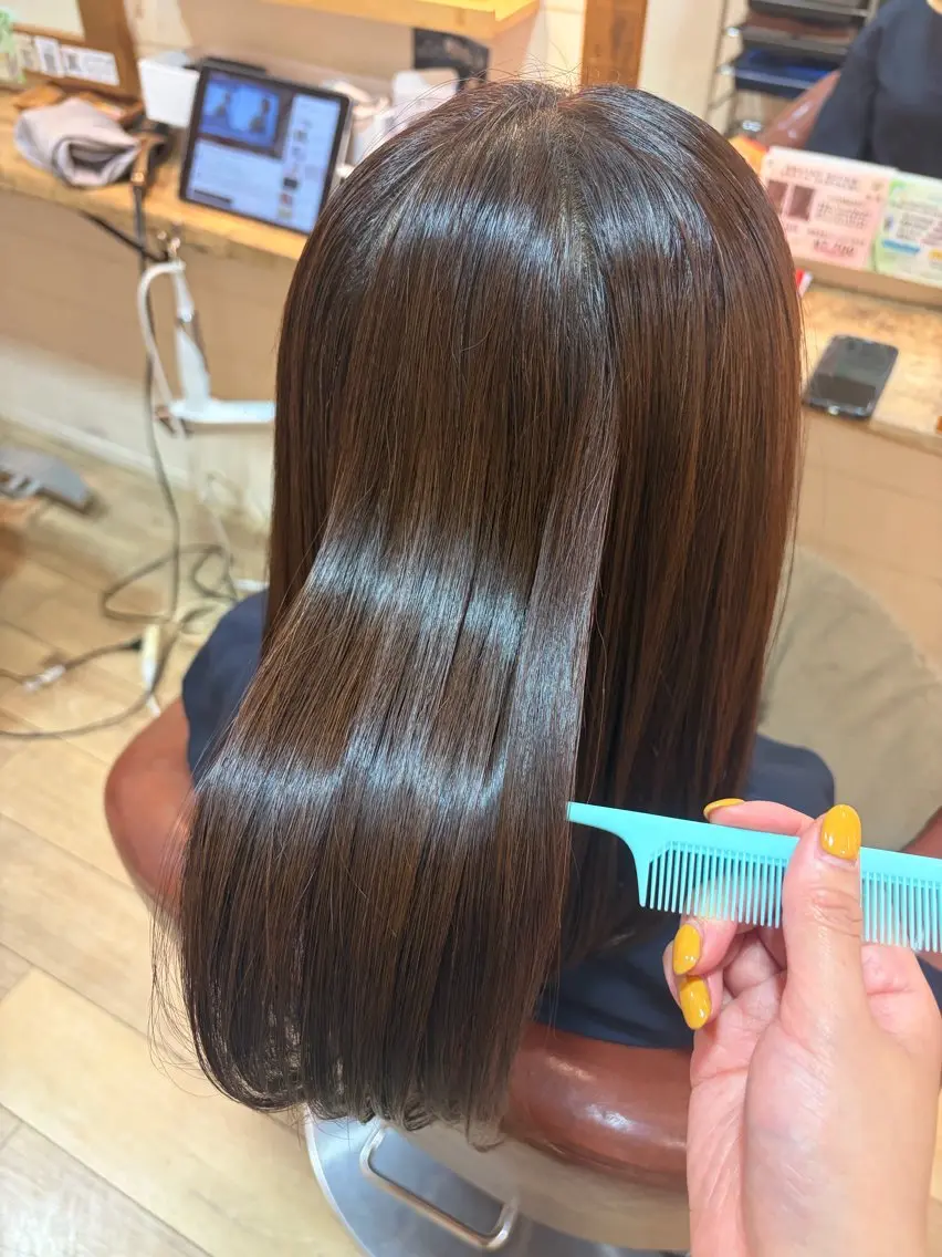 セミロング カラー Snowdrop荻窪 ✨ほりわかな✨のヘアスタイル