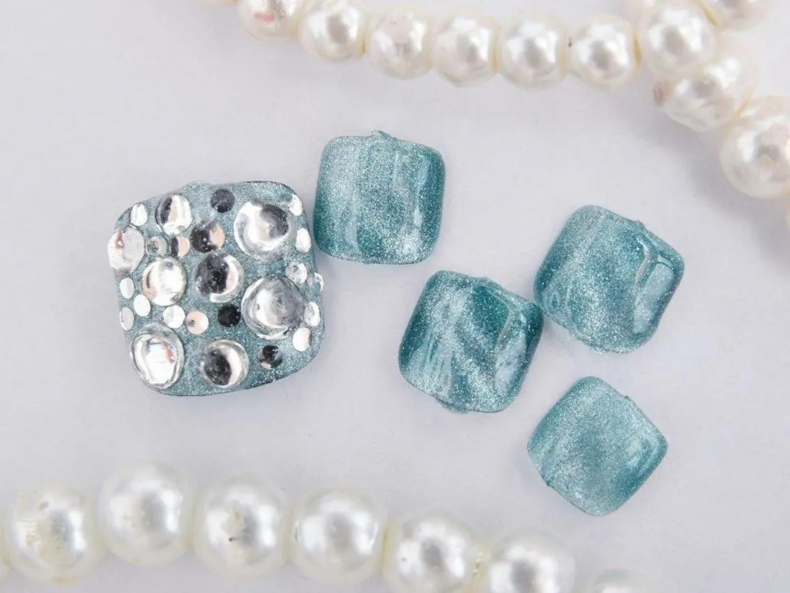 ネイル 桜ネイル フラッシュネイル フットネイル ジェルネイル キラキラネイル Tiary Nail Yのネイルデザイン