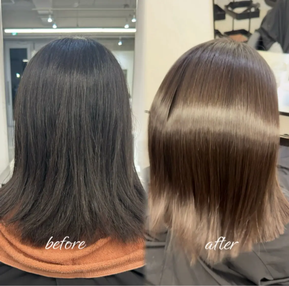 ロング 縮毛矯正 トリートメント ヒナ .のヘアスタイル