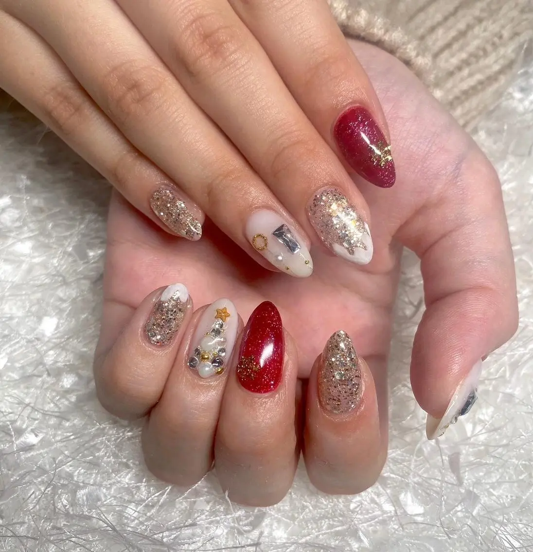 ネイル 長さ出し フレンチネイル ジェルネイル グラデーション 韓国ネイル ハンドネイル Nail&eye Belire 新宿のネイルデザイン