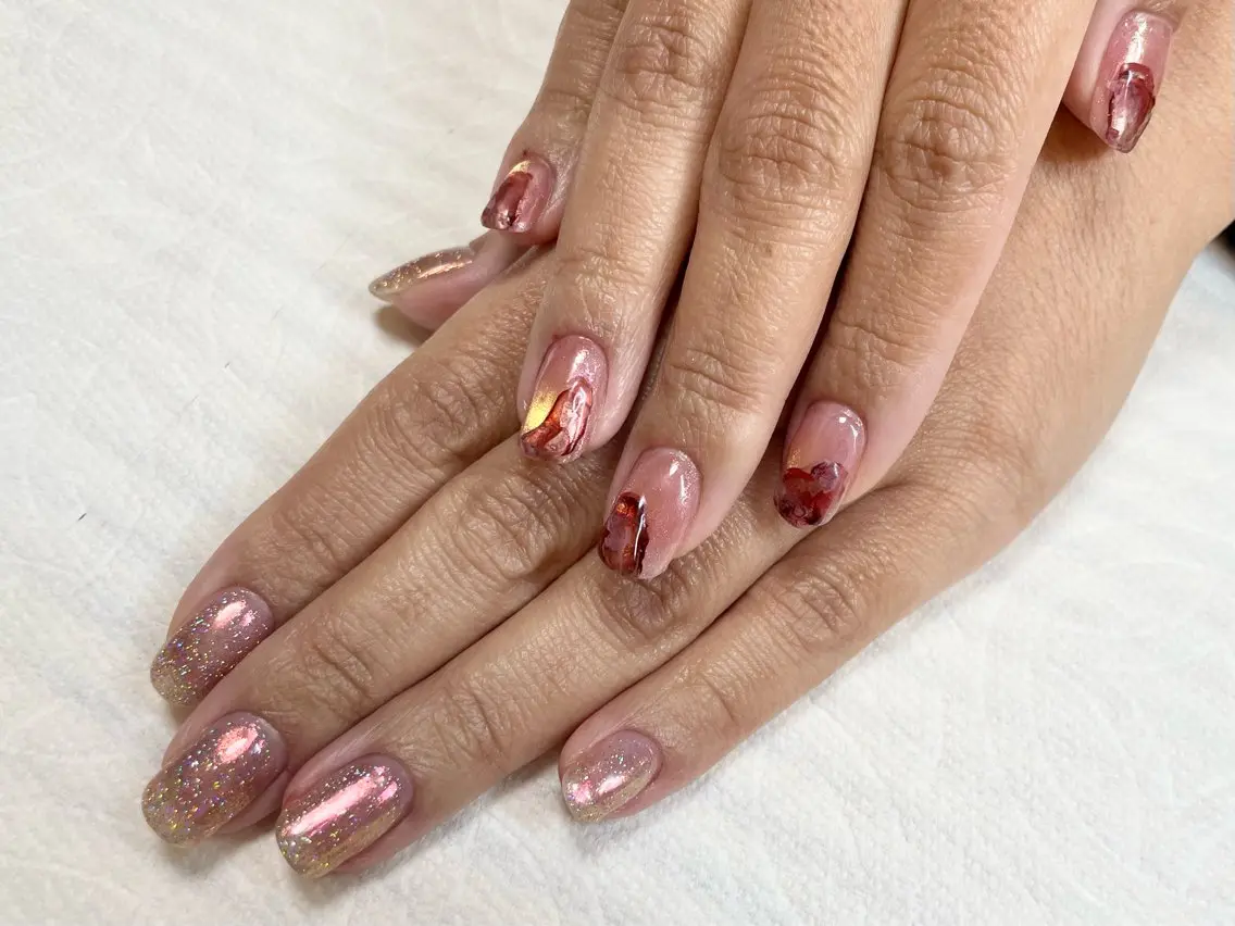 ネイル フラッシュネイル マグネットネイル ニュアンスネイル 【新宿】Nail Yamazakiのネイルデザイン