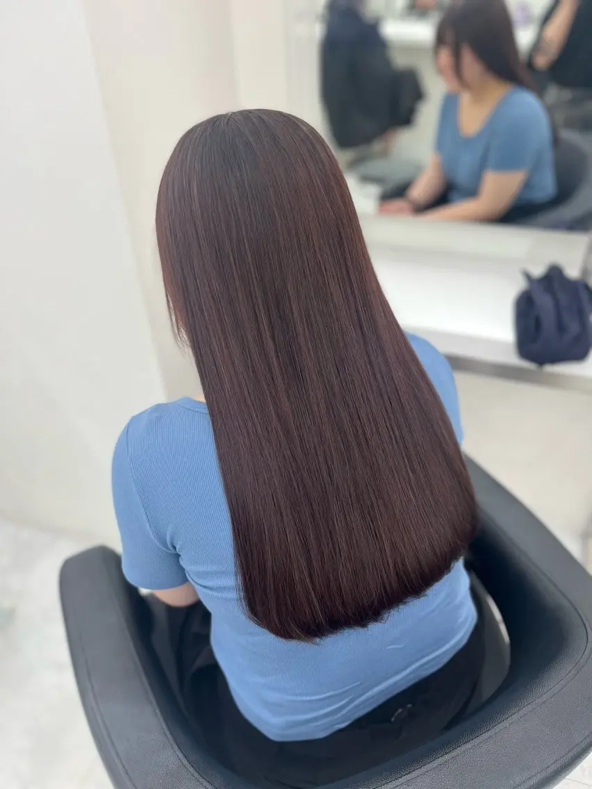 ロング カラー カット トリートメント Zina熊本🫧 Kurehaのヘアスタイル