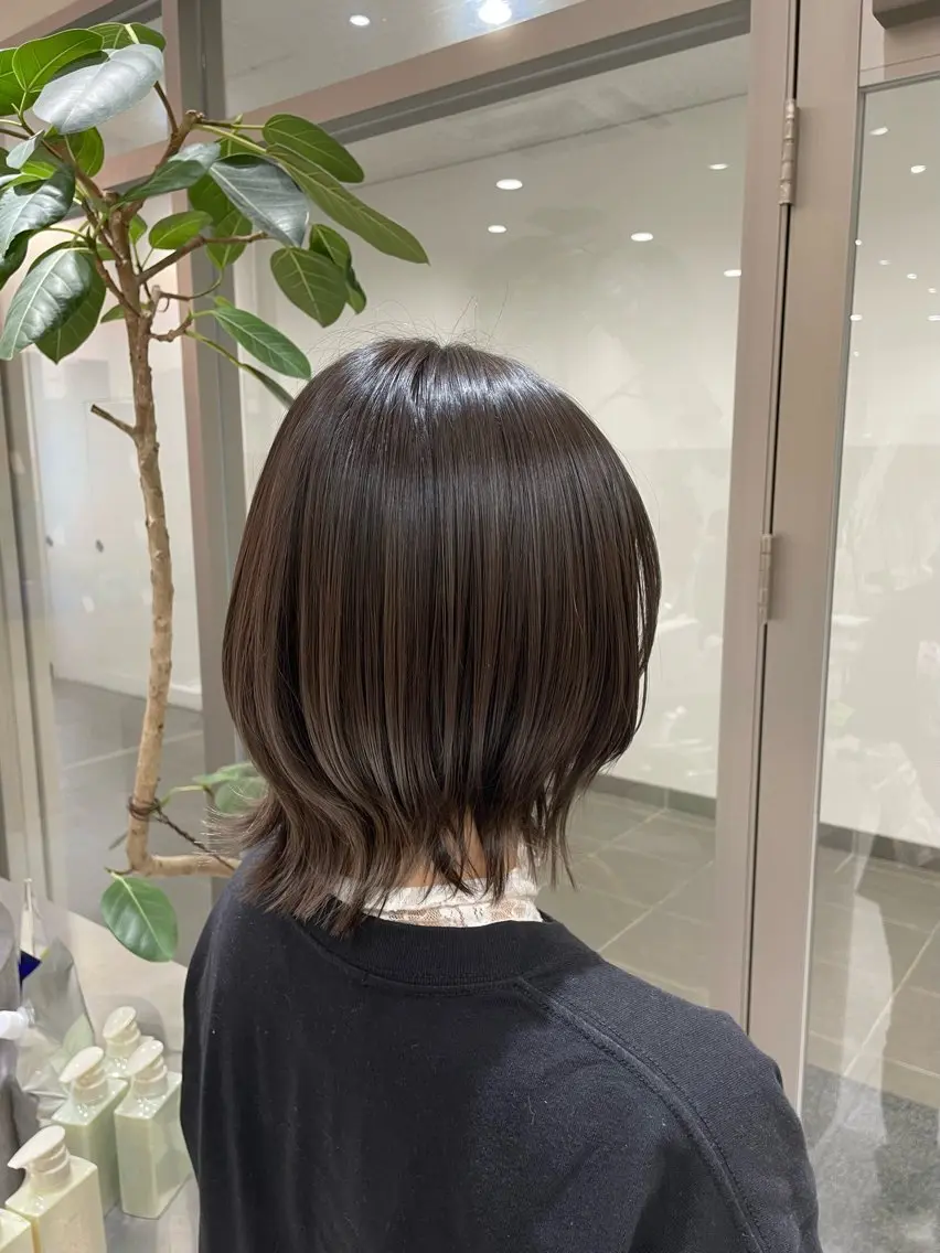 ミディアム カット ヘアセット/ 透明感カラー🎀あやのヘアスタイル