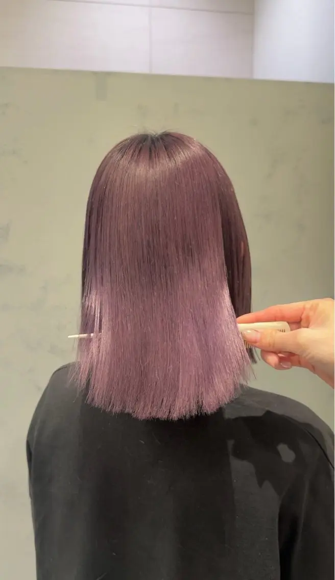 ミディアム 小川 菜那美のヘアスタイル