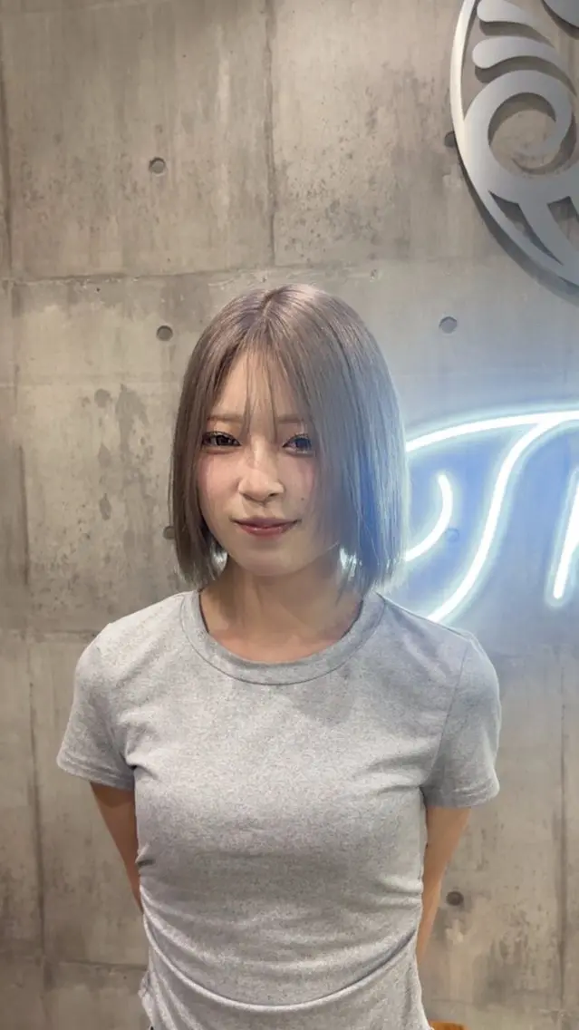ショート ヘアカラー ボブ/ブリーチなし艶 カラー🫧sHOMaのヘアスタイル