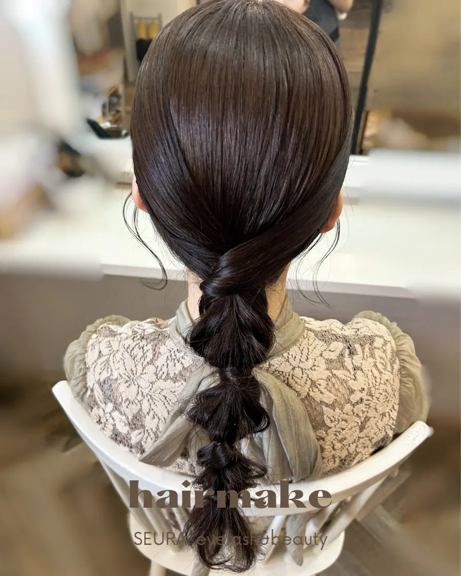 ヘアアレンジ ヘアセット SEURA. KISAのマツエク・マツパデザイン