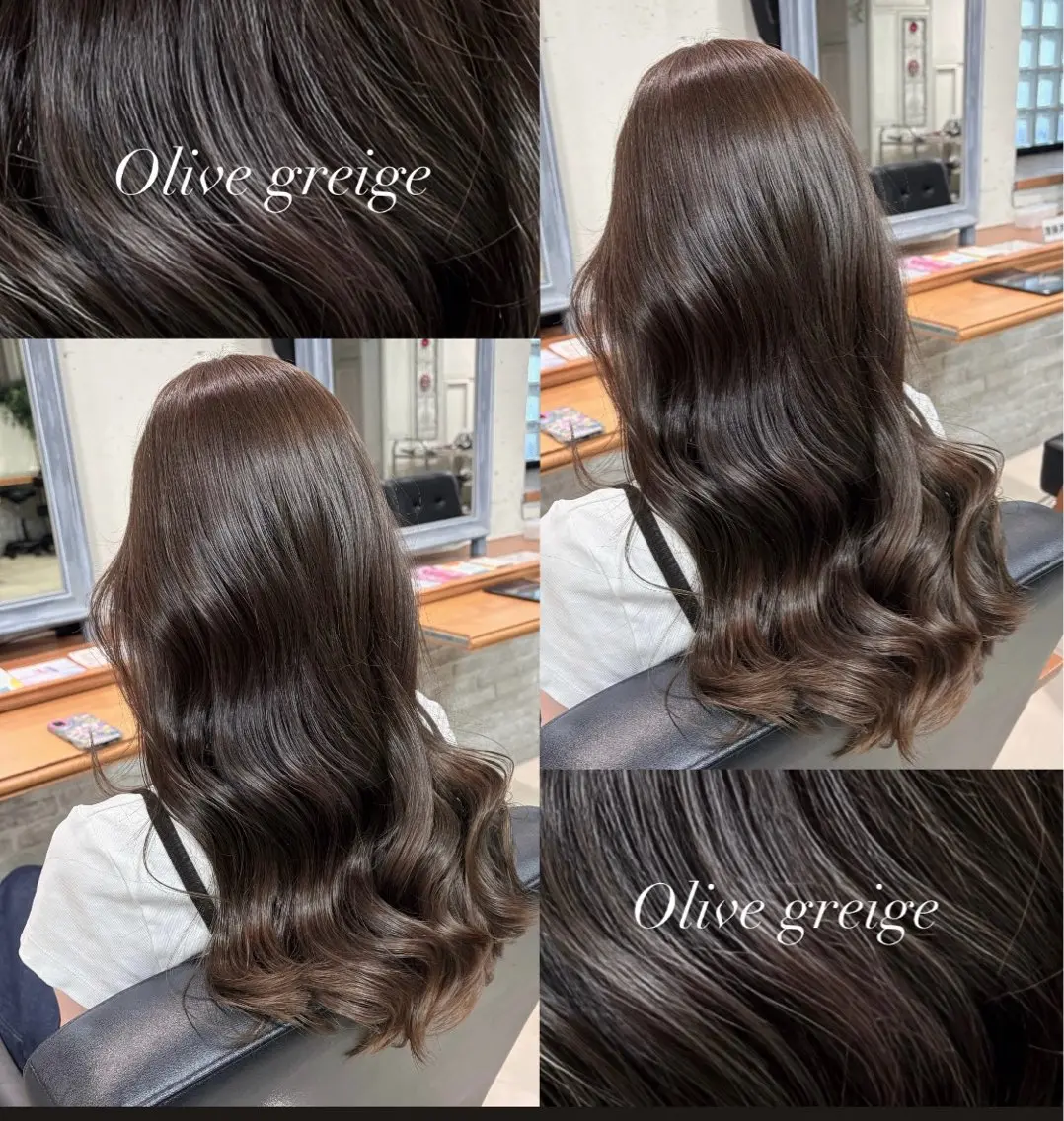 ロング カラー ブリーチ 透明感カラー ダブルカラー グレージュ ブリーチなしカラー ヘアカラー 透明感カラー/レイヤ ーカット/夏凜のマツエク・マツパデザイン