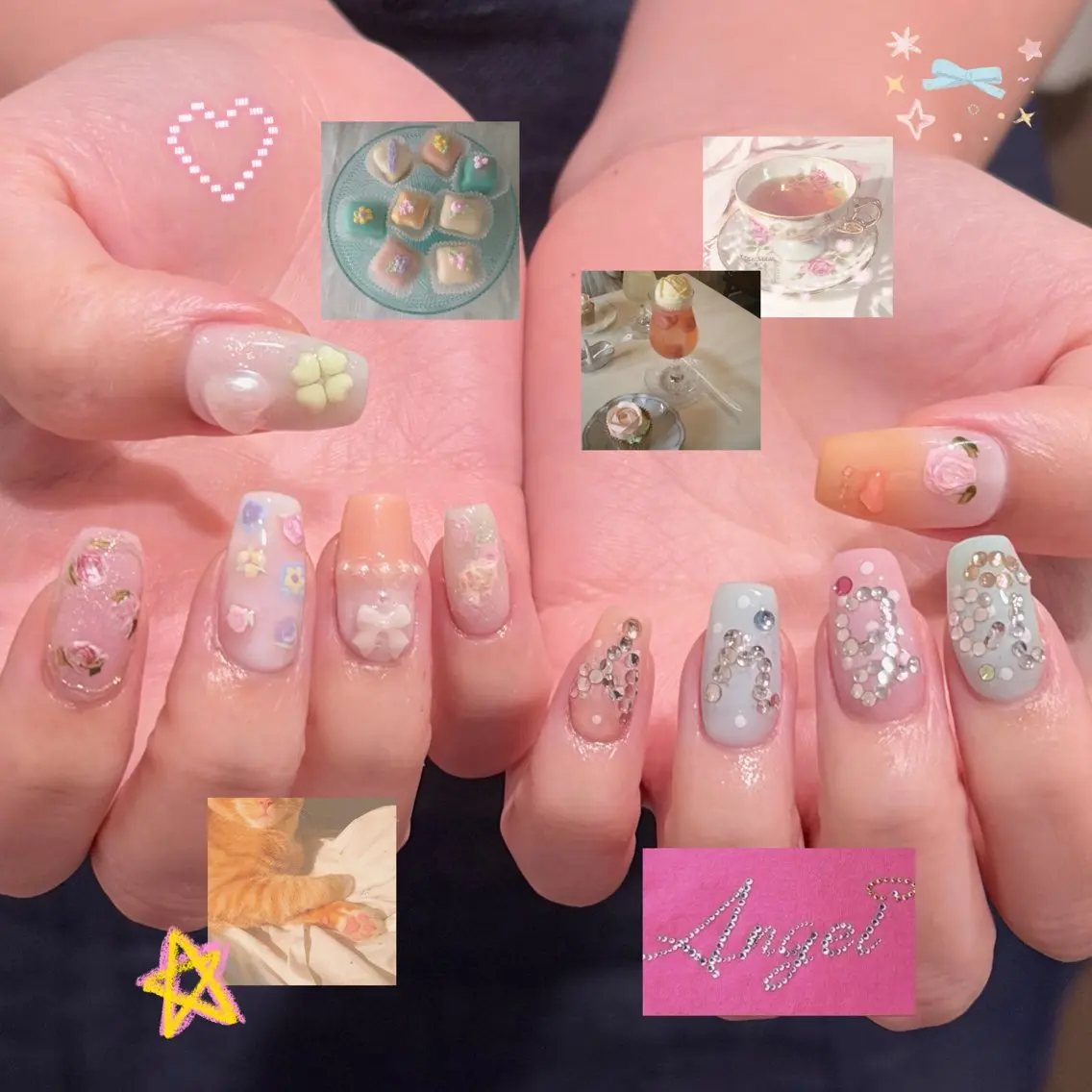 ネイル ハンドネイル 🎀フェイ フェイ🫧💗のネイルデザイン