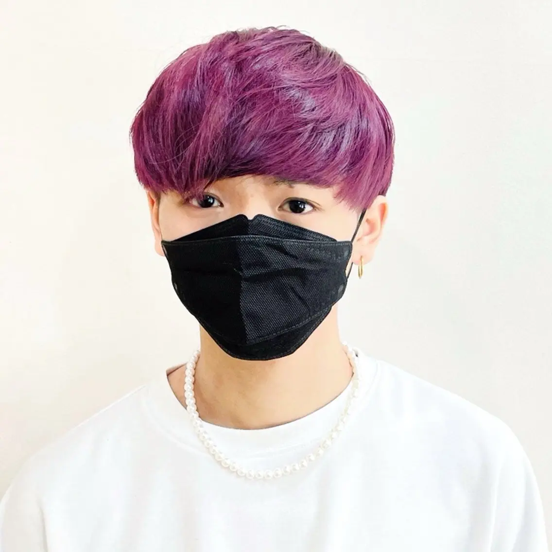 ショート メンズ メンズハイトーン マッシュ カット ヘアカラー トリートメント デザインカラー/ 推しの配色　肥後のヘアスタイル