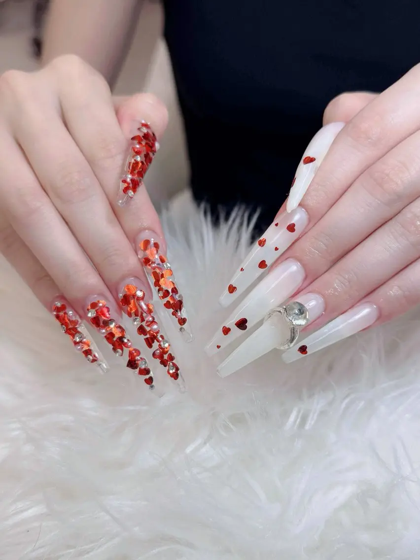 ネイル ジェルネイル 韓国ネイル マグネットネイル ネイルチップ 冬ネイル Lenie Nail Salonのネイルデザイン