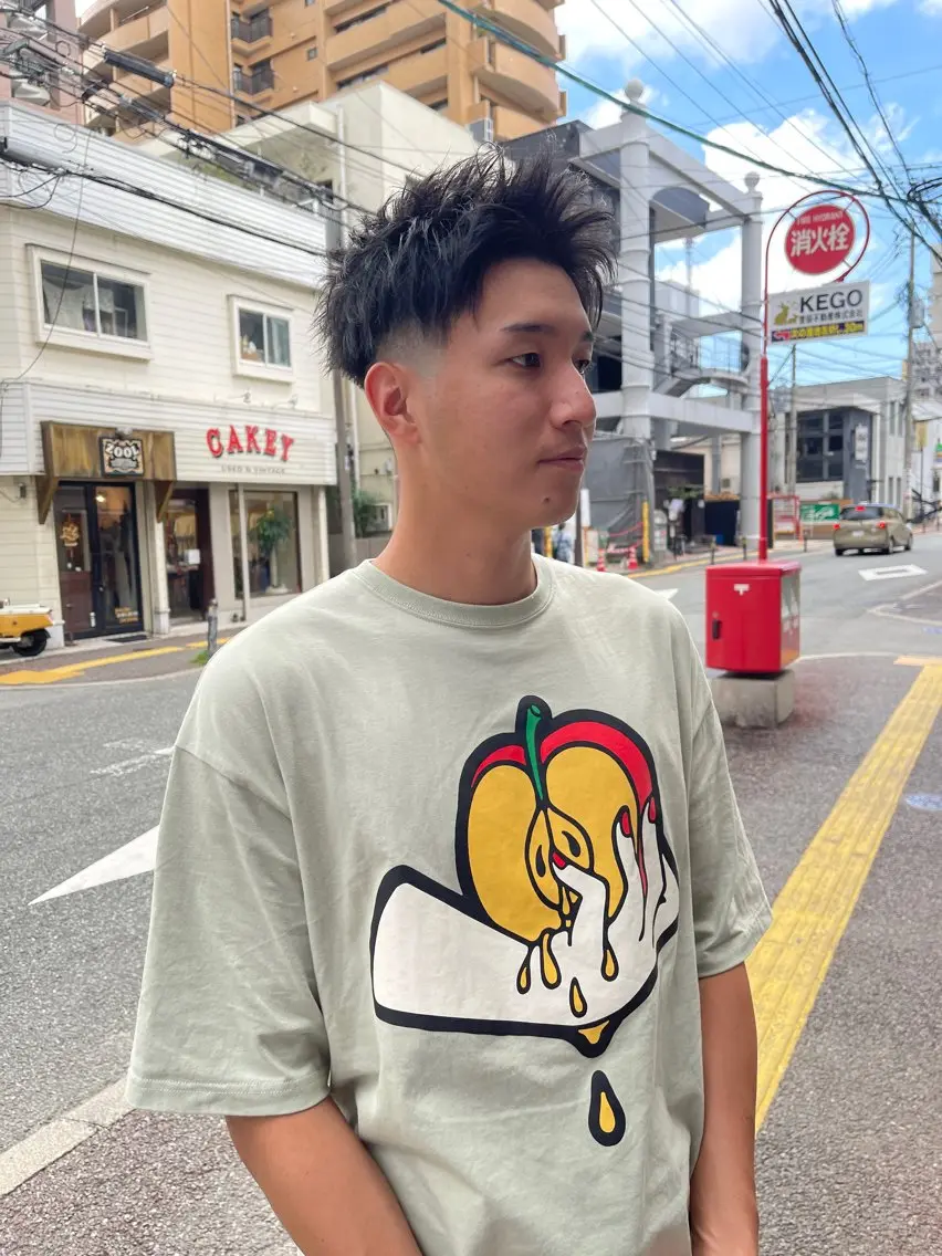 メンズ カット メンズヘア ナチュラルパーマのヘアスタイル