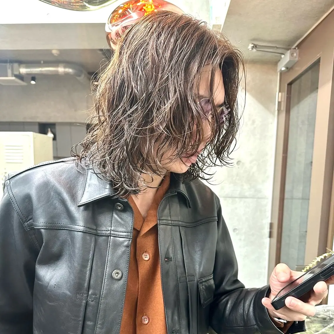 パーマ メンズ レイヤー×カジュアル Hiroto/表参道のヘアスタイル
