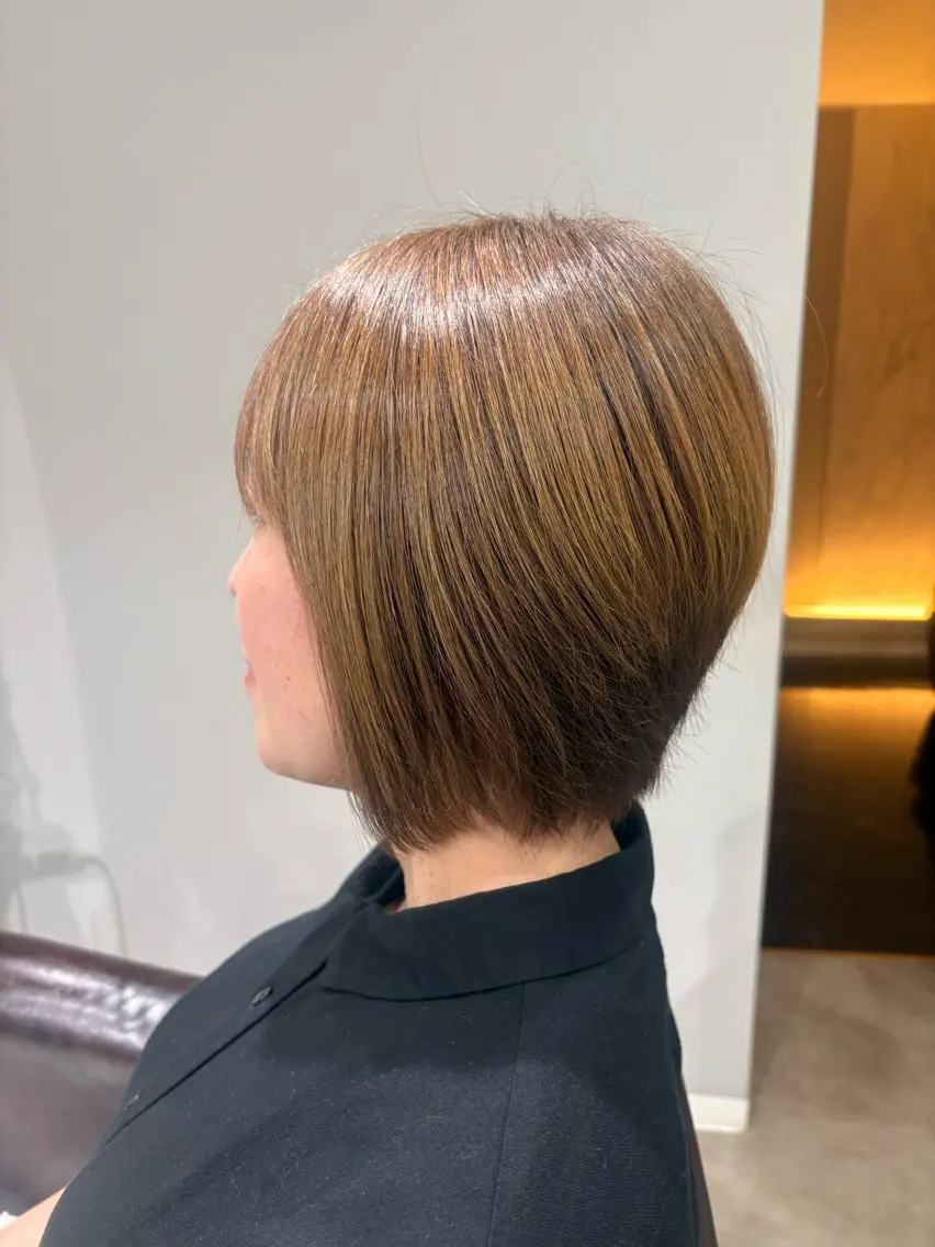 ショート ショートボブ ボブ ショートヘア 小顔カット カット Ouchi Ayumiのヘアスタイル