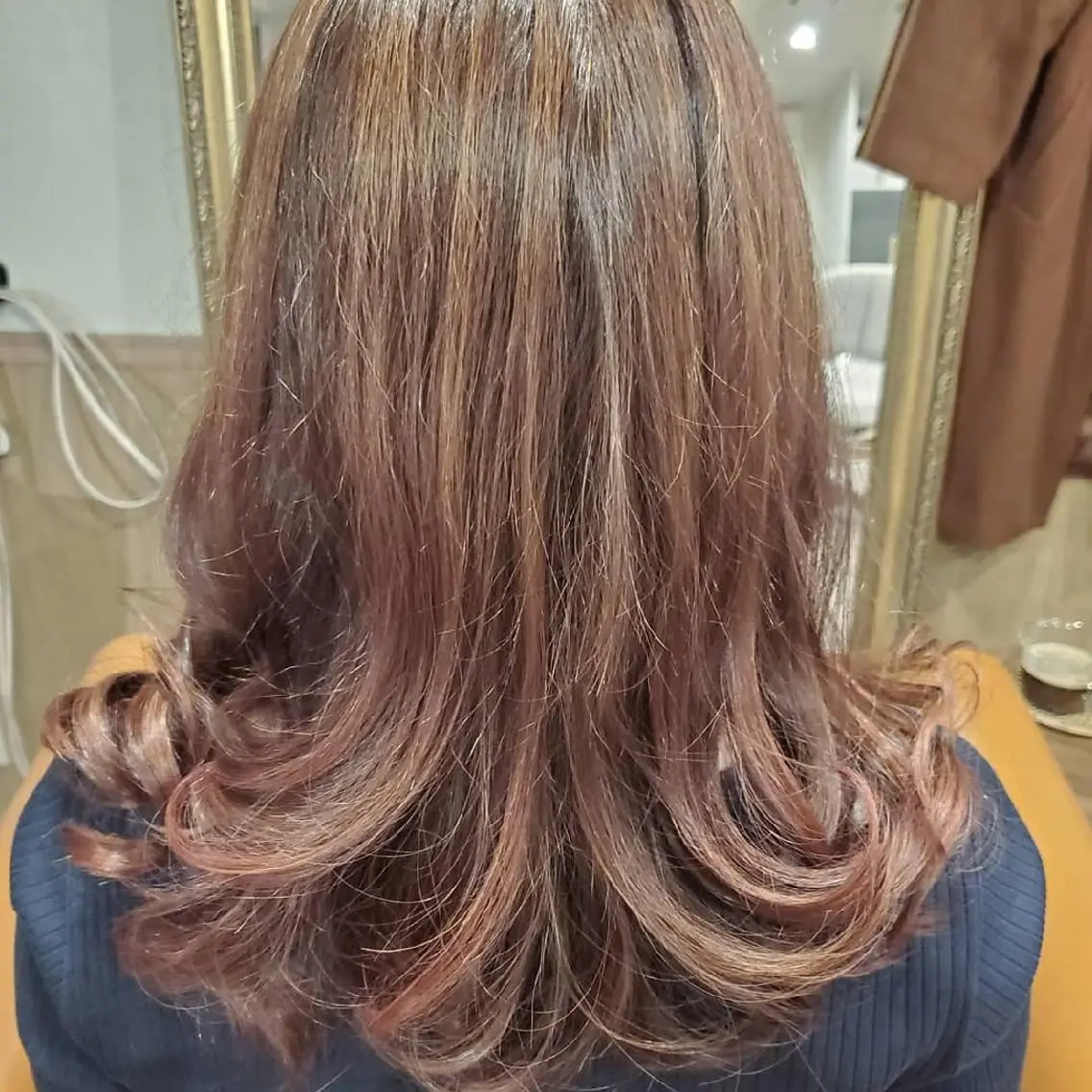 ロング 外国人風カラー トリートメント spa hair ark 富井直美のヘアスタイル