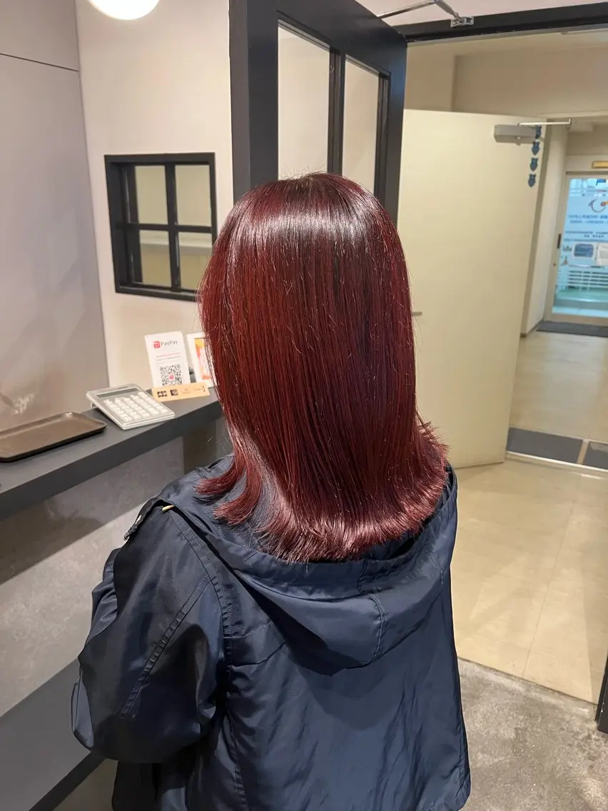 ミディアム カット ヘアカラー archive アスカのヘアスタイル
