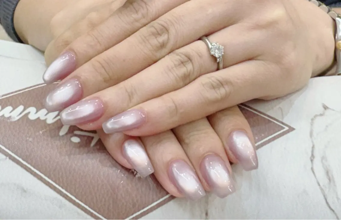ネイル アートネイル フットネイル ジェルネイル ハート マグネットネイル Babarla Nailのネイルデザイン