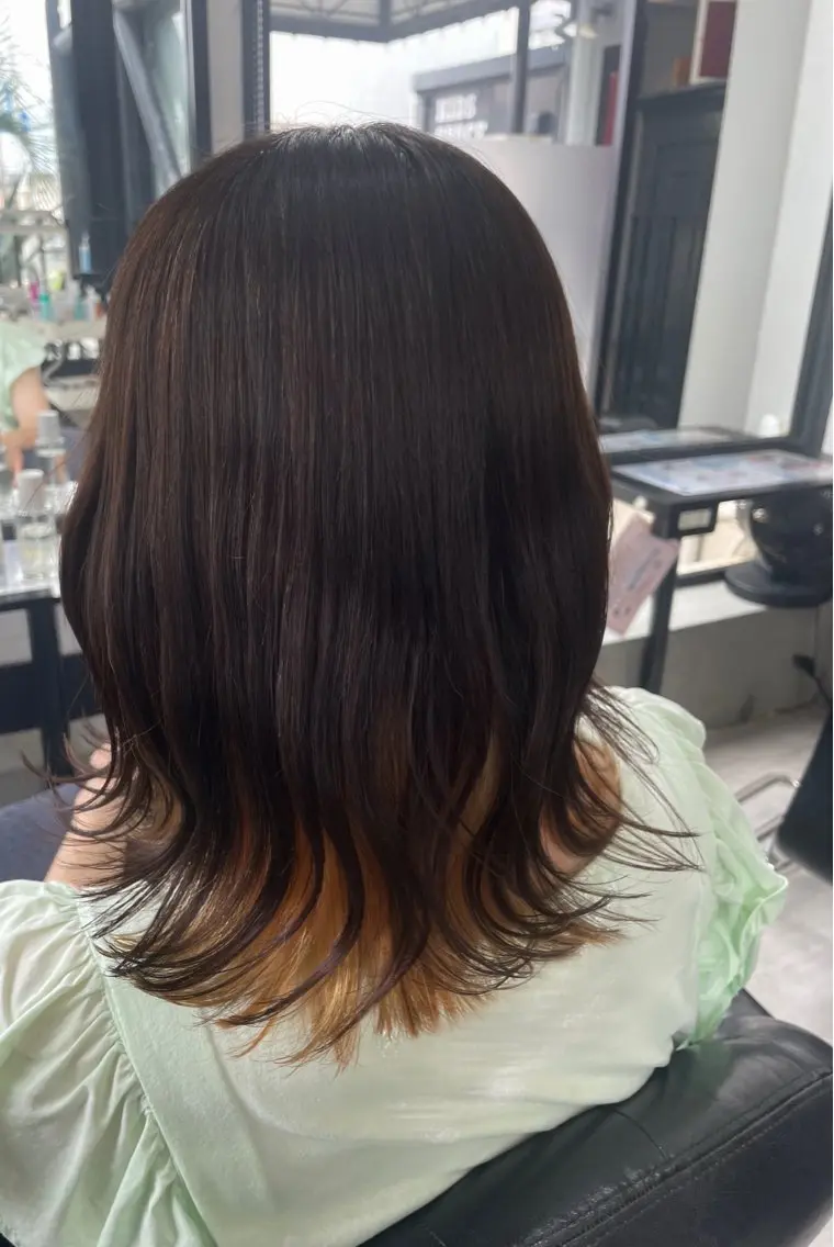 ミディアム 🎀豊橋/豊川🎀 ハイトーンうらら🎀のヘアスタイル