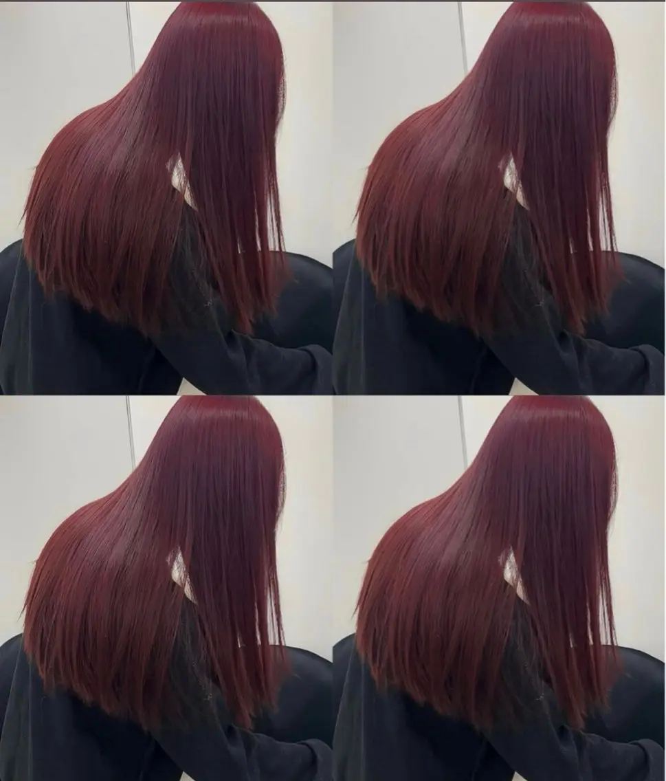 ワンカラー+ Aujua2step + 超音波アイロン【髪質改善/韓国へア】(寒色、艶)の写真