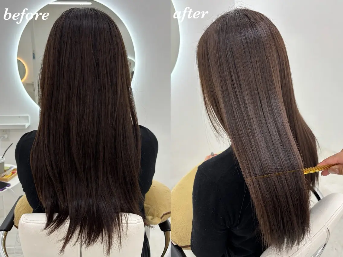 ロング カラー トリートメント 【aini天王寺】 𝐚𝐢𝐫𝐢✂︎のヘアスタイル