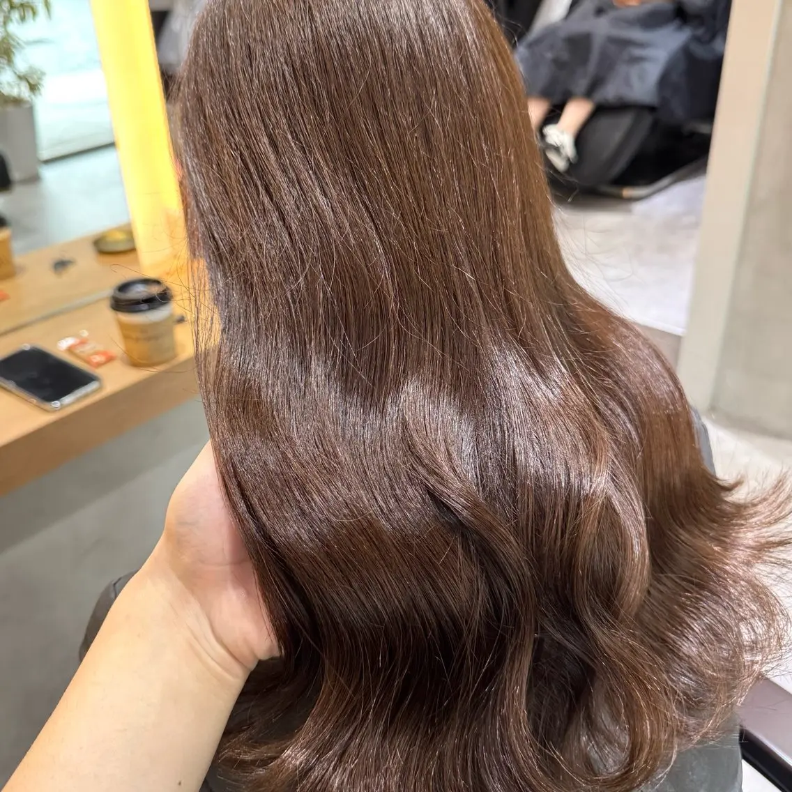 セミロング カラー ヘアアレンジ ヘアカラー ブリーチなしカラー /新百合ヶ丘/安形翔のヘアスタイル