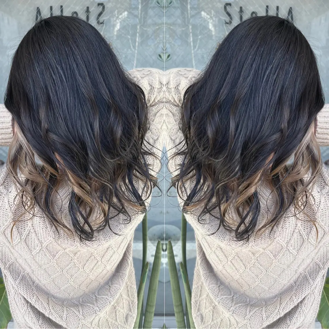 セミロング アートディレクター ワダヒサノリのヘアスタイル