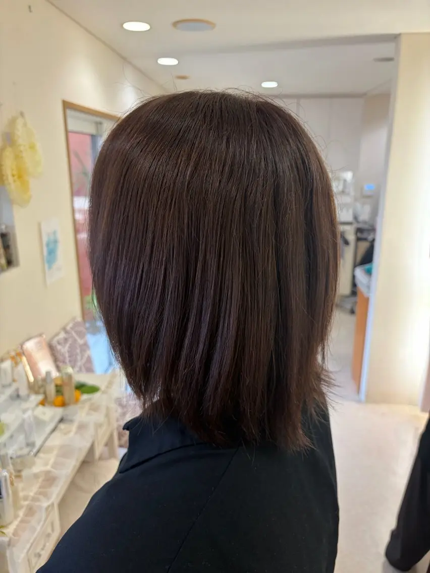カラー ラベンダーカラー 山内 麗のヘアスタイル