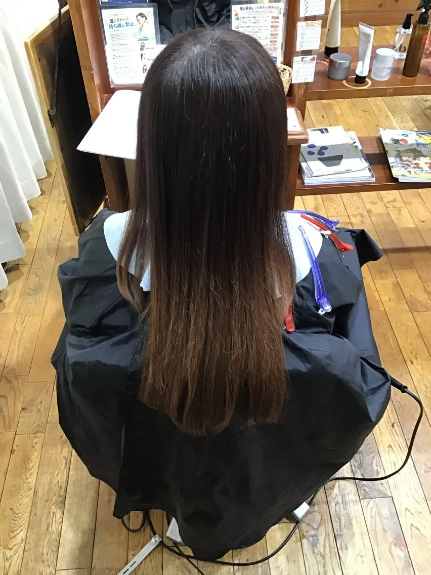 ロング 北川 実織のヘアスタイル
