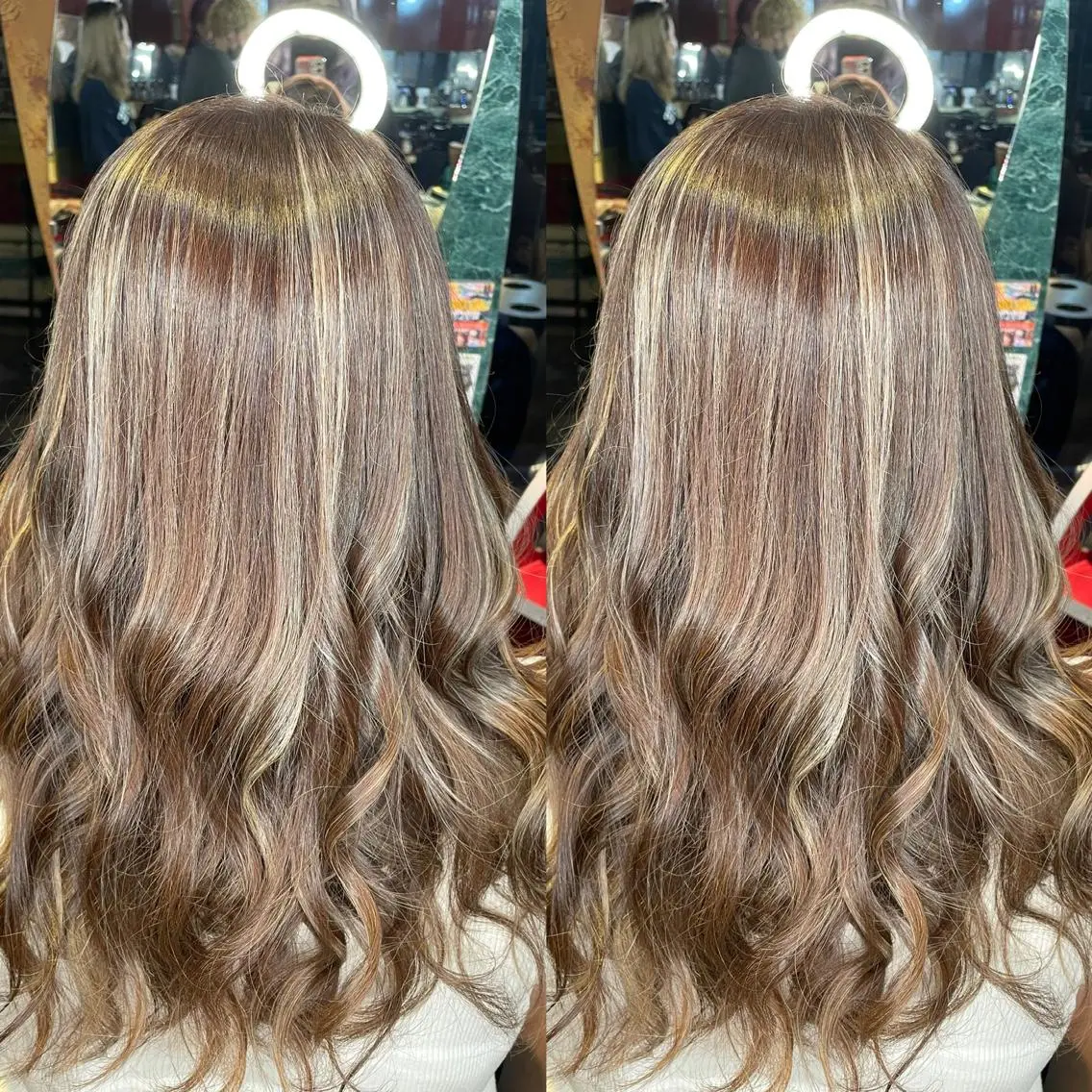 ロング カラー ベージュカラー ハイライトカラー ホワイトベージュ ハイライト 👑派手髪/カット 👑ANRYのヘアスタイル