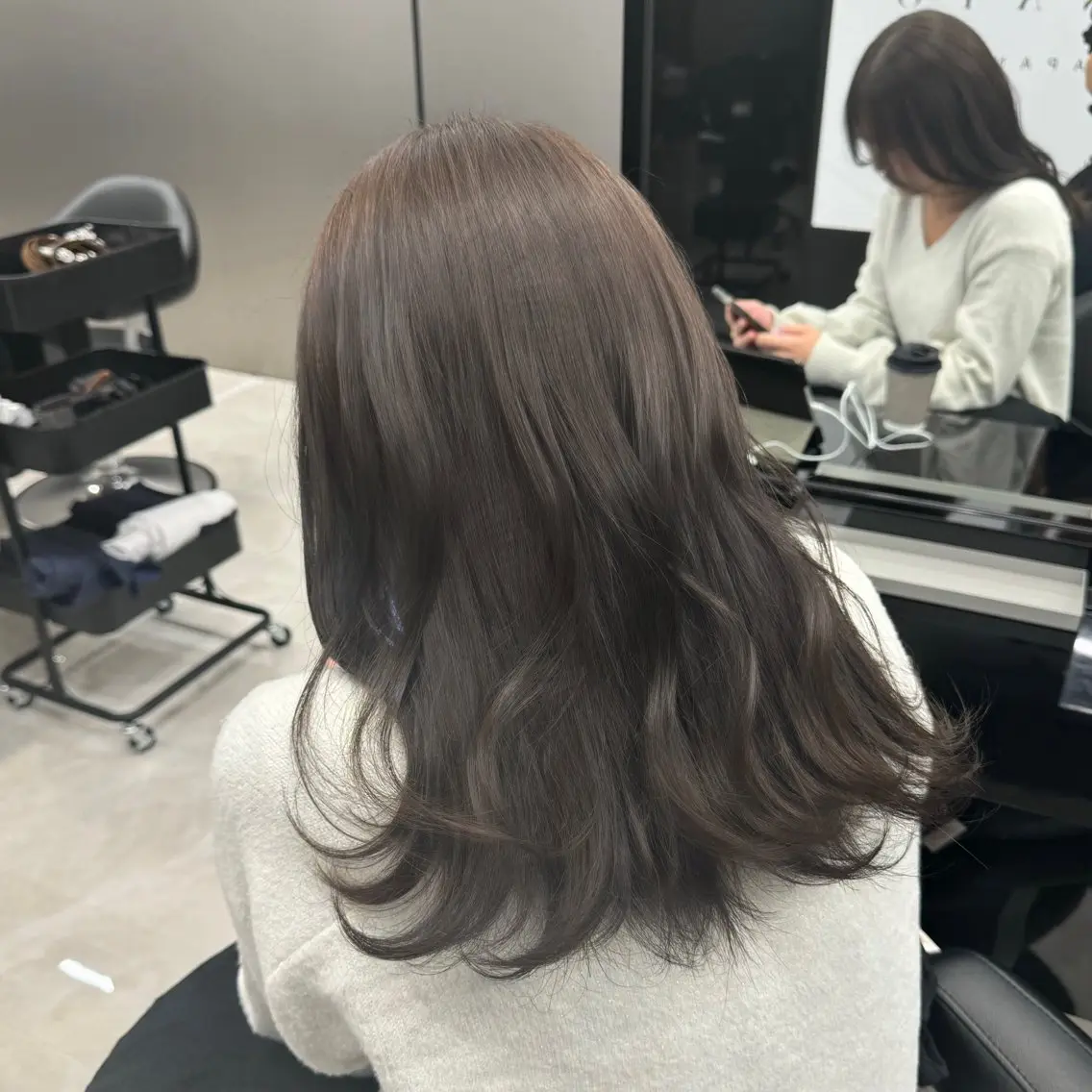 ロング カラー ヘアカラー トリートメント 新宿/顔周りカット/ レイヤー/がっきーのヘアスタイル