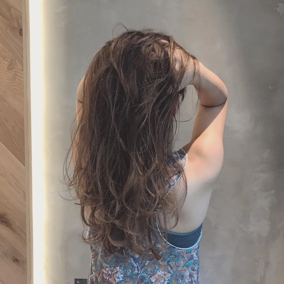 ロング カラー パーマ 髪質改善 Daisukiのヘアスタイル