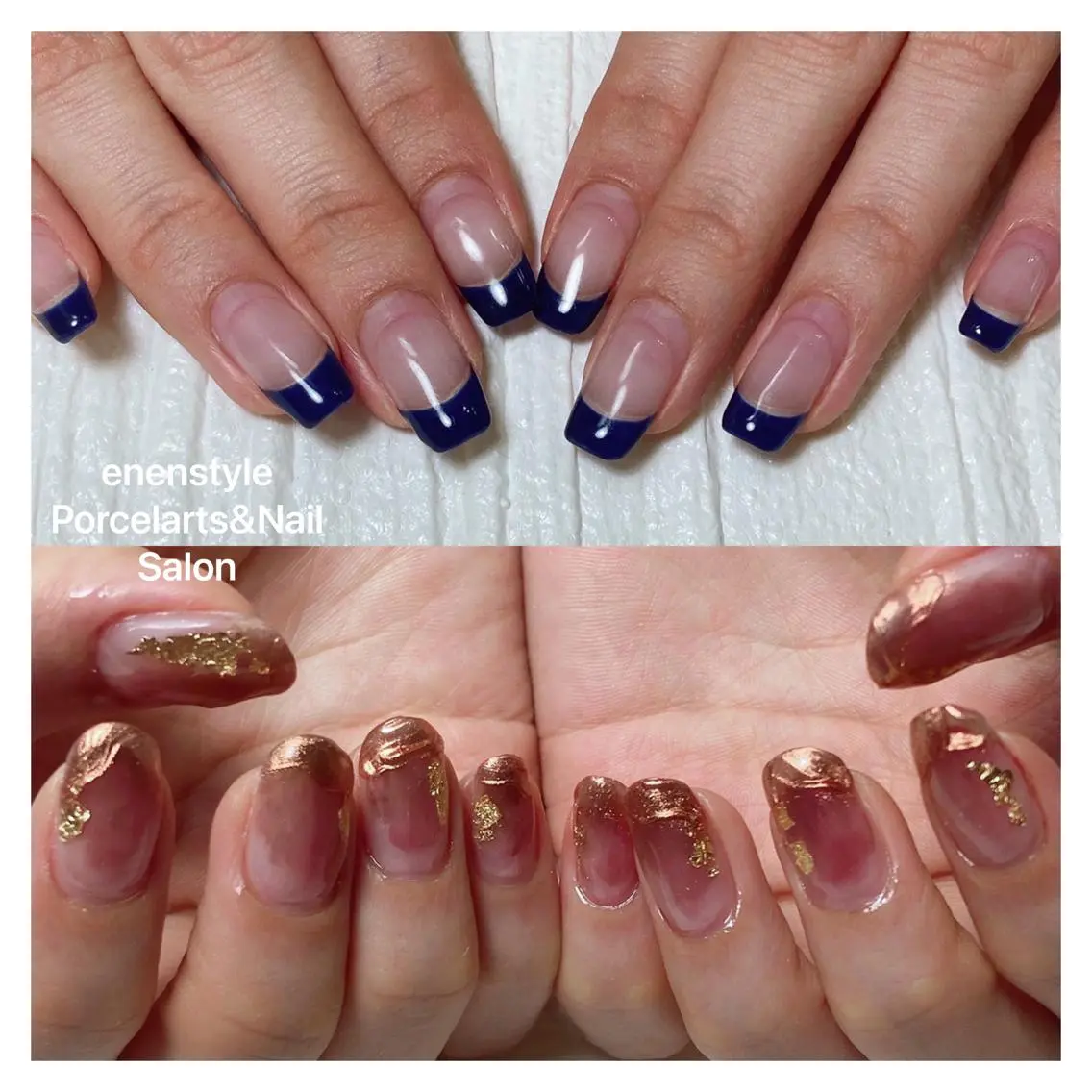 ミディアム ネイル ハンドネイル 🐾enen style 🐾のネイルデザイン