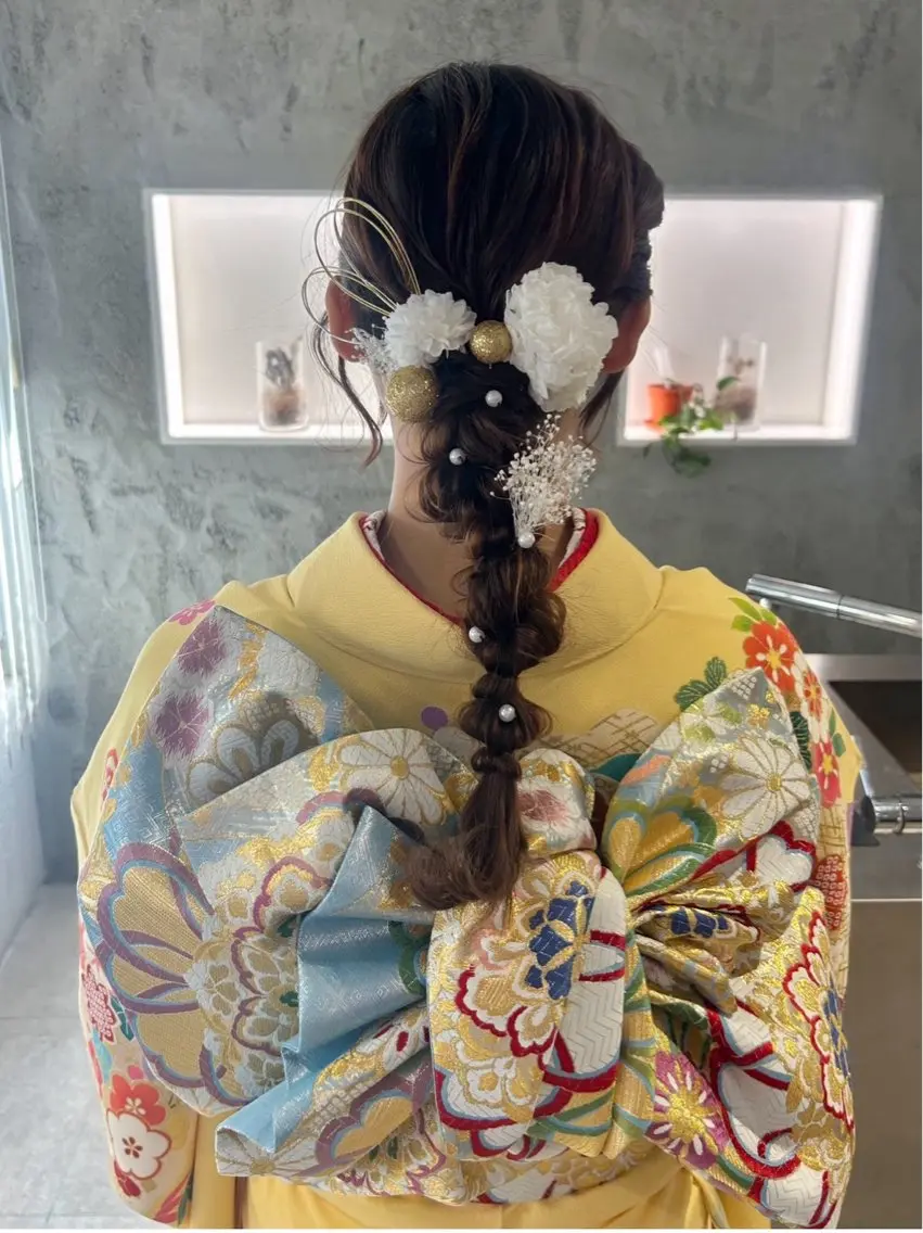 【🌸卒業式🌸早朝OK】 袴着付け➕ヘアセット (ペア割¥9900) △補足説明お読みください!の写真