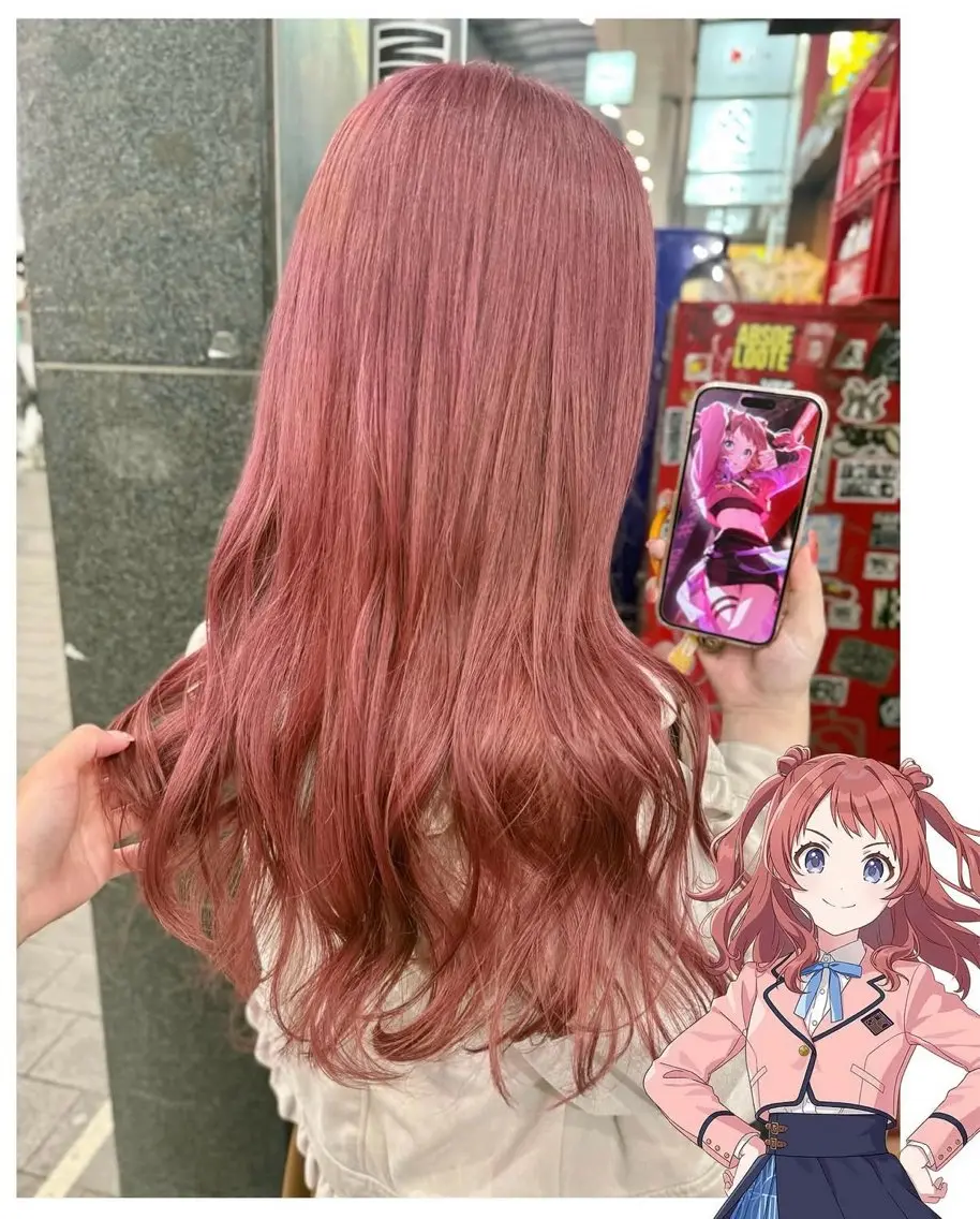 ミディアム カラー ブラウンカラー ヘアカラー TSUNO🦖 派手髪/オタク美容師のヘアスタイル