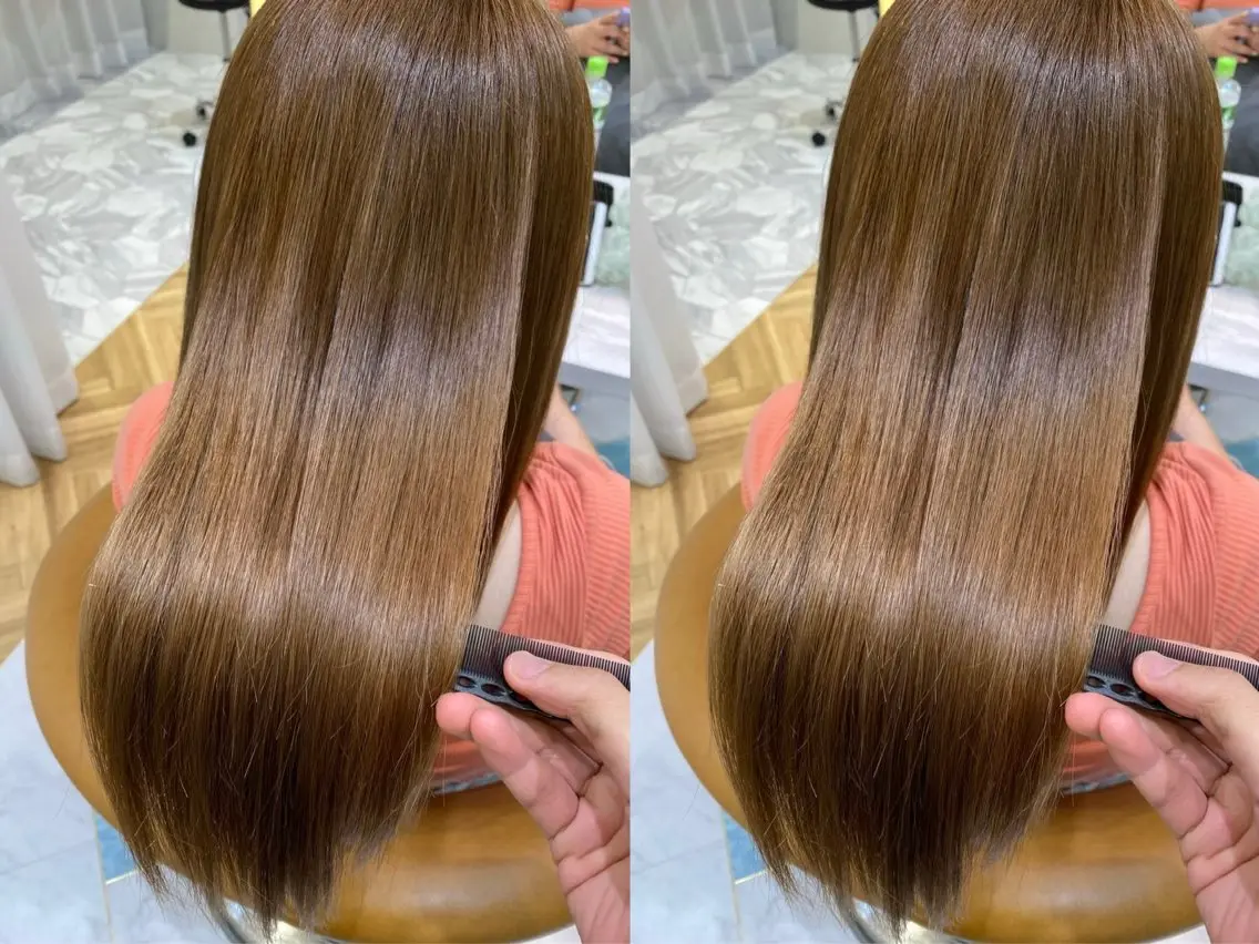 ロング 艶カラー美髪縮毛矯正 /髪質改善✨️ユウキのヘアスタイル
