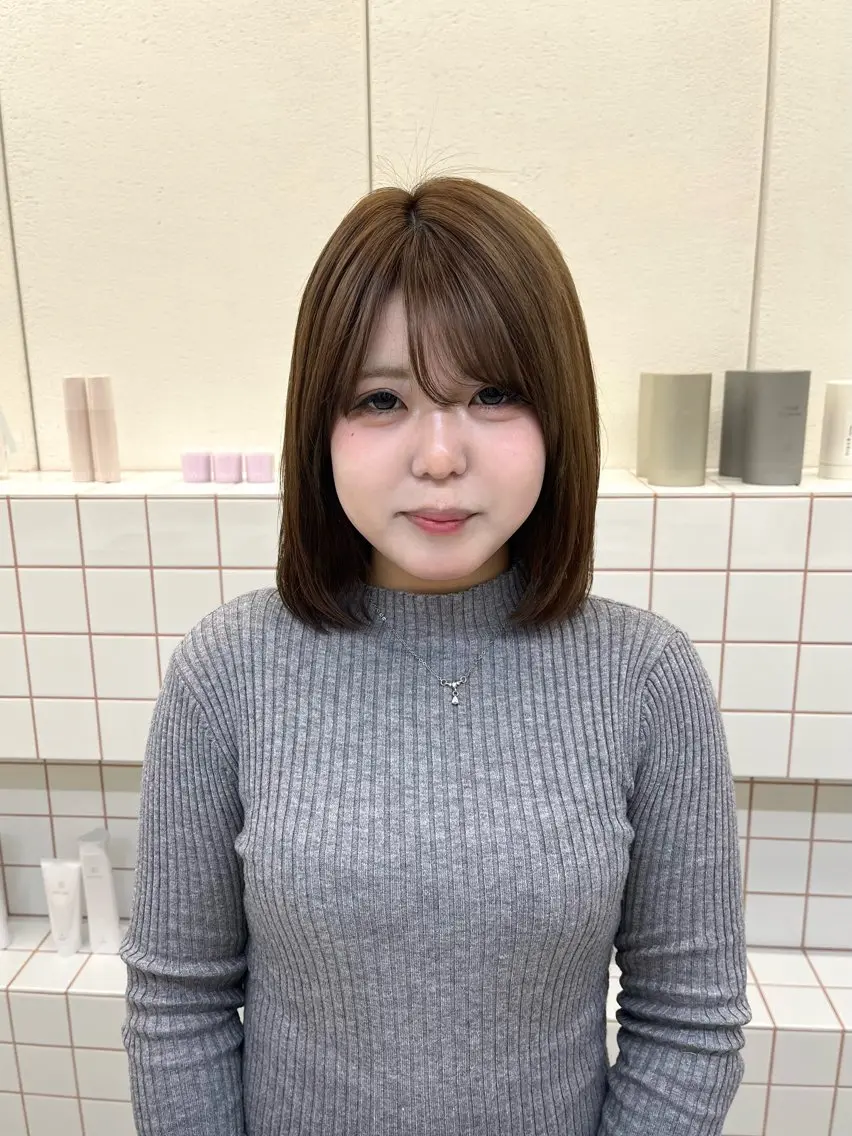 ショート カラー ヘアカラー トリートメント 🌼花屋併設🌼 木下奈々望のヘアスタイル