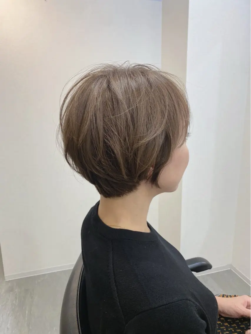 ショート ショートヘア カット ヘアカラー トリートメント conne& ririのヘアスタイル