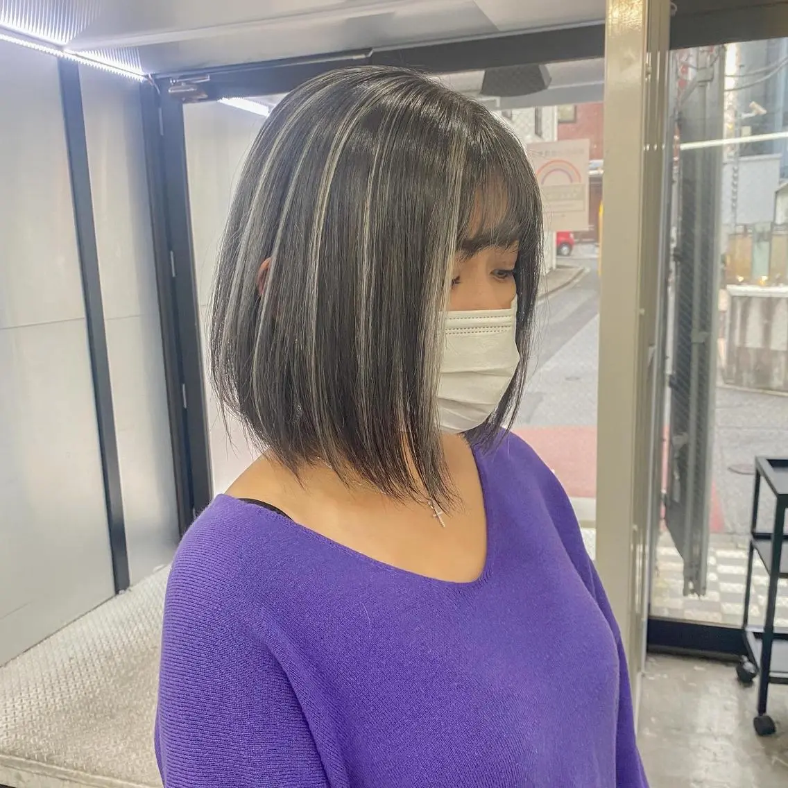 ミディアム カラー カット ヘアカラー トリートメント 海外デザイン🇺🇸 石渡諒太のヘアスタイル