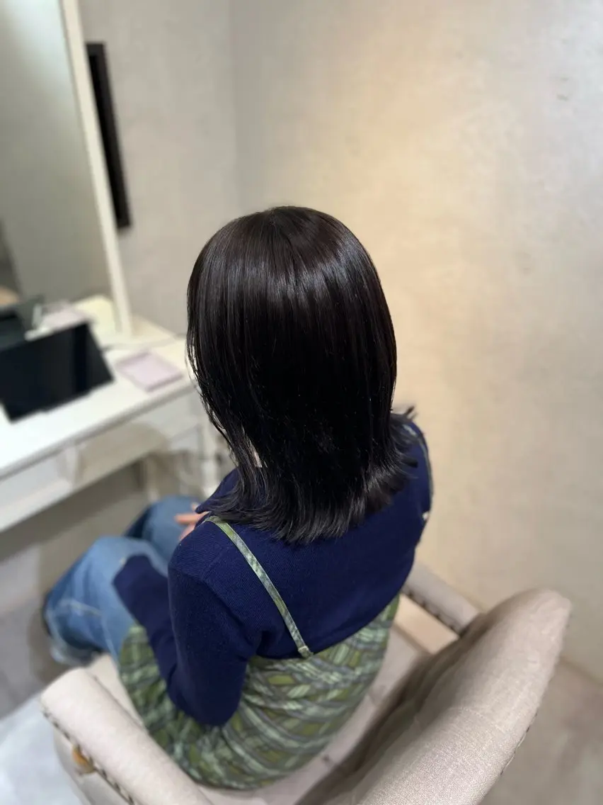 ミディアム カラー ヘアアレンジ ヘアカラー トリートメント 🩶 Kurumi 🩶のヘアスタイル